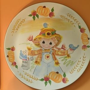 Precious Moments Thanksgiving plate